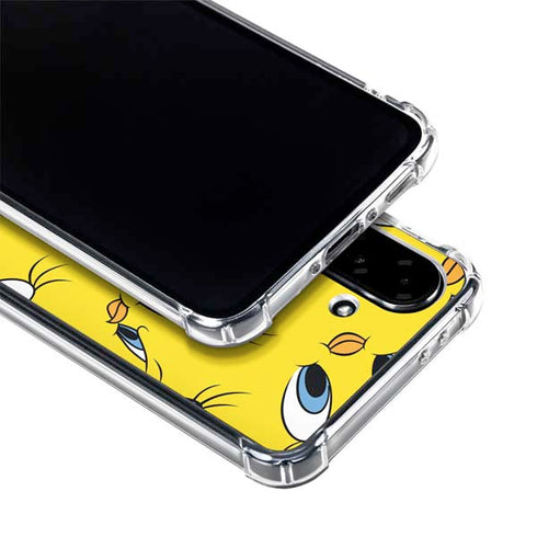 Looney Tunes Tweety Bird Super Sized Pattern Galaxy A36 5G Clear Case
