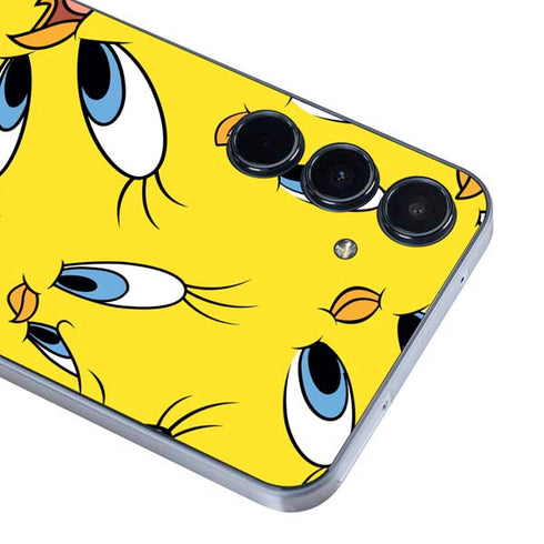 Looney Tunes Tweety Bird Super Sized Pattern Galaxy A55 5G Skin