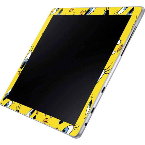 Looney Tunes Tweety Bird Super Sized Pattern Galaxy Book 12in Skin