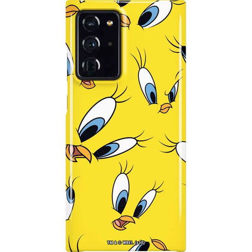 Looney Tunes Tweety Bird Super Sized Pattern Galaxy Cases