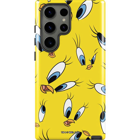 Looney Tunes Tweety Bird Super Sized Pattern Galaxy S23 Ultra Pro Case