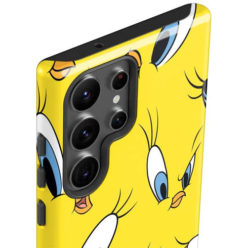 Looney Tunes Tweety Bird Super Sized Pattern Galaxy S23 Ultra Pro Case