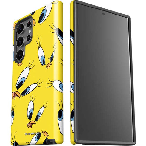 Looney Tunes Tweety Bird Super Sized Pattern Galaxy S23 Ultra Pro Case