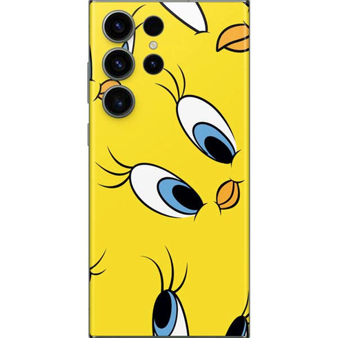 Looney Tunes Tweety Bird Super Sized Pattern Galaxy Skins