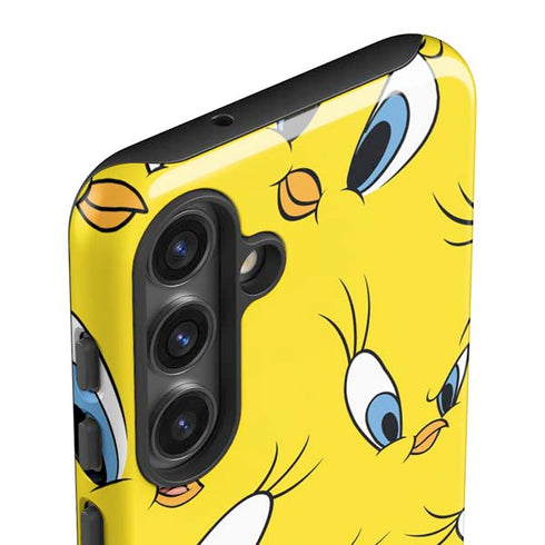 Looney Tunes Tweety Bird Super Sized Pattern Galaxy S25 Impact Case