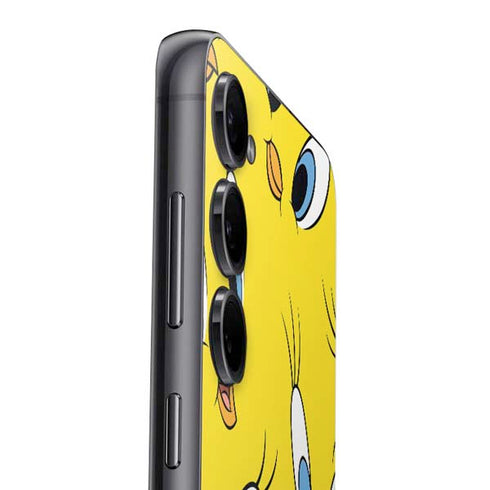 Looney Tunes Tweety Bird Super Sized Pattern Galaxy S25 Plus Skin