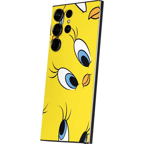 Looney Tunes Tweety Bird Super Sized Pattern Galaxy S24 Ultra Skin