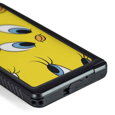 Looney Tunes Tweety Bird Super Sized Pattern Galaxy S24 Ultra Waterproof Case