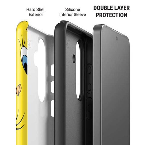 Looney Tunes Tweety Bird Super Sized Pattern Galaxy S26 Impact Case