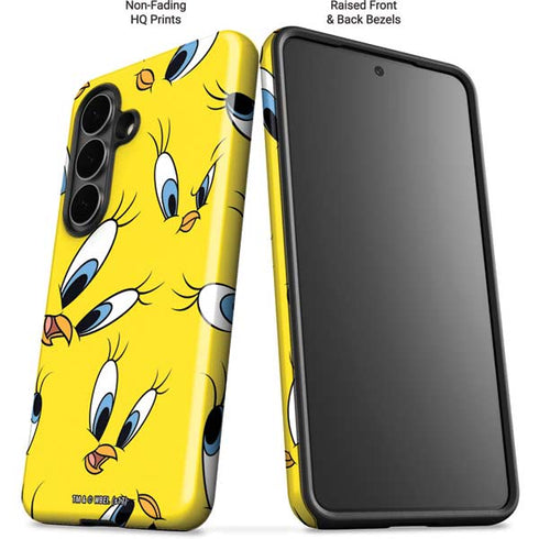 Looney Tunes Tweety Bird Super Sized Pattern Galaxy S26 Impact Case