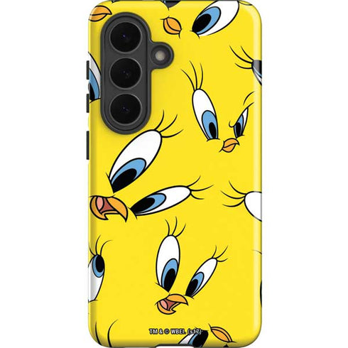 Looney Tunes Tweety Bird Super Sized Pattern Galaxy S26 Plus Impact Case
