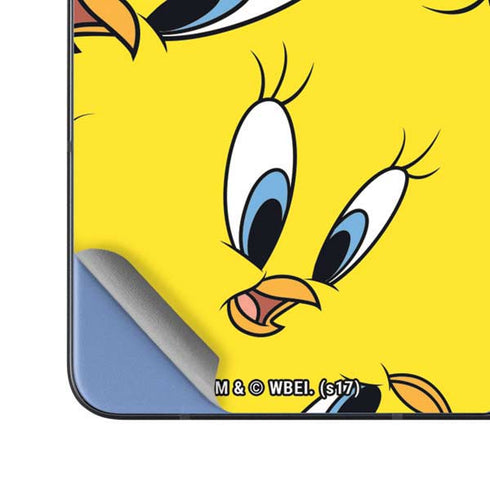 Looney Tunes Tweety Bird Super Sized Pattern Galaxy Z Fold5 5G Skin