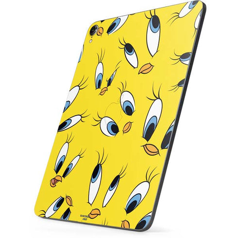 Looney Tunes Tweety Bird Super Sized Pattern Apple iPad Pro Skin