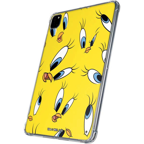 Looney Tunes Tweety Bird Super Sized Pattern iPad Pro 11in (2024) Clear Case