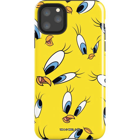 Looney Tunes Tweety Bird Super Sized Pattern iPhone Cases