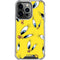 Looney Tunes Tweety Bird Super Sized Pattern iPhone 16 Pro Clear Case