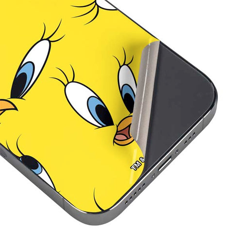 Looney Tunes Tweety Bird Super Sized Pattern iPhone 16 Pro Skin