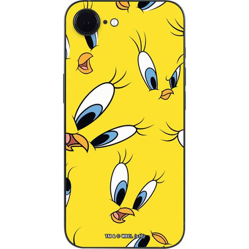 Looney Tunes Tweety Bird Super Sized Pattern iPhone 16e Skin