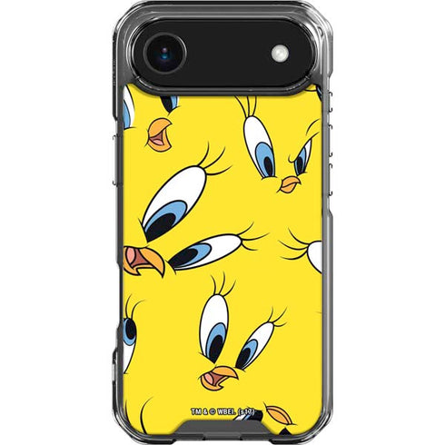 Looney Tunes Tweety Bird Super Sized Pattern iPhone 17 Air Clear Case