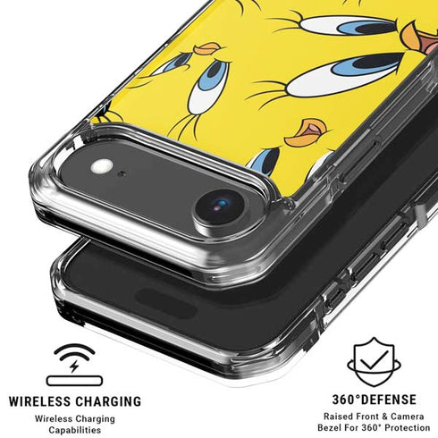 Looney Tunes Tweety Bird Super Sized Pattern iPhone 17 Air Clear Case