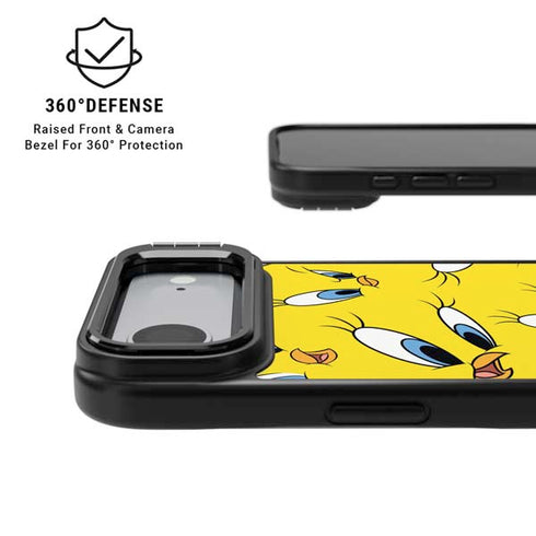 Looney Tunes Tweety Bird Super Sized Pattern iPhone 17 Air Kickstand Case