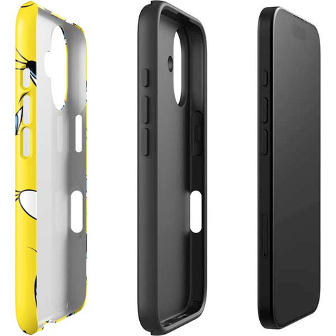 Looney Tunes Tweety Bird Super Sized Pattern iPhone 17 Impact Case