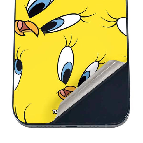 Looney Tunes Tweety Bird Super Sized Pattern iPhone 17 Skin