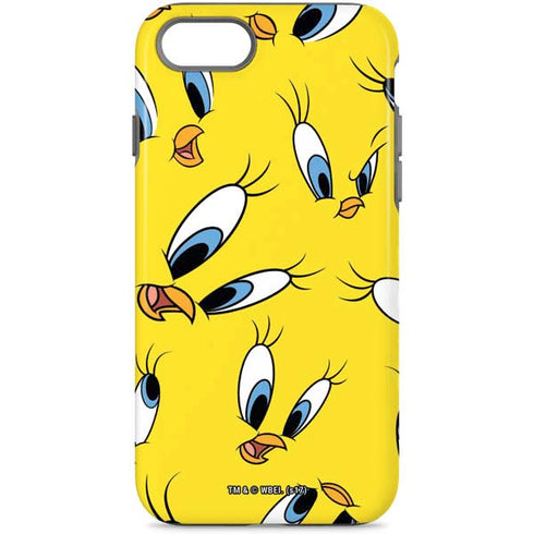 Looney Tunes Tweety Bird Super Sized Pattern iPhone Cases