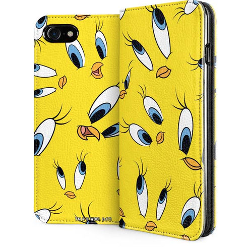 Looney Tunes Tweety Bird Super Sized Pattern iPhone Cases