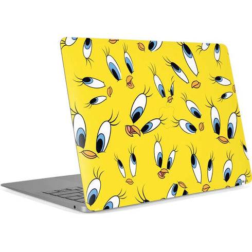 Looney Tunes Tweety Bird Super Sized Pattern Apple MacBook Air Skin