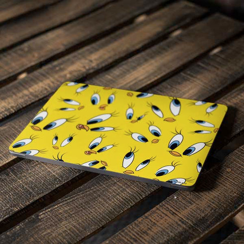 Looney Tunes Tweety Bird Super Sized Pattern Apple MacBook Air Skin