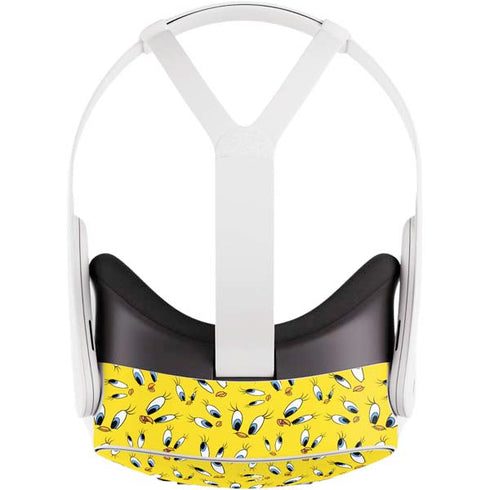 Looney Tunes Tweety Bird Super Sized Pattern Meta Quest 3S Skin