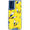 Looney Tunes Tweety Bird Super Sized Pattern Moto G Play 4G (2024) Clear Case