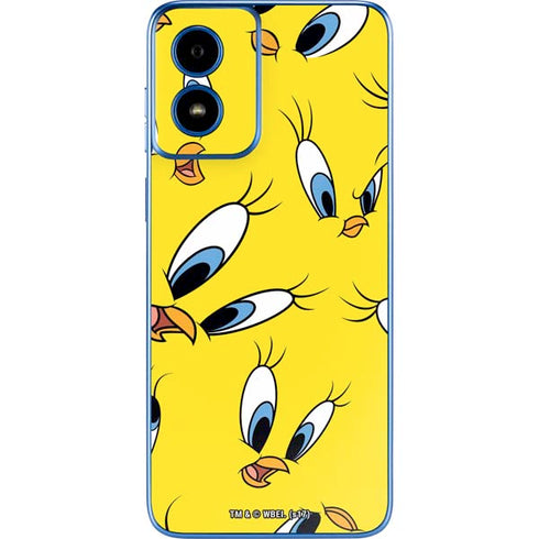 Looney Tunes Tweety Bird Super Sized Pattern Moto G Play 4G (2024) Skin