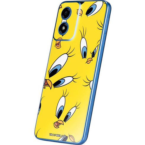 Looney Tunes Tweety Bird Super Sized Pattern Moto G Play 4G (2024) Skin