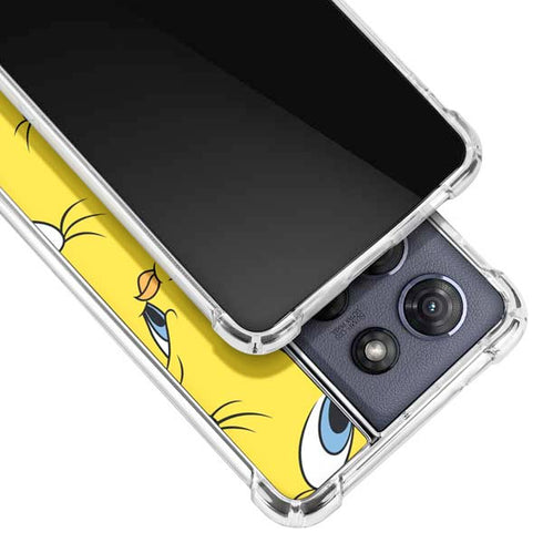 Looney Tunes Tweety Bird Super Sized Pattern Moto G Play 5G (2025) Clear Case