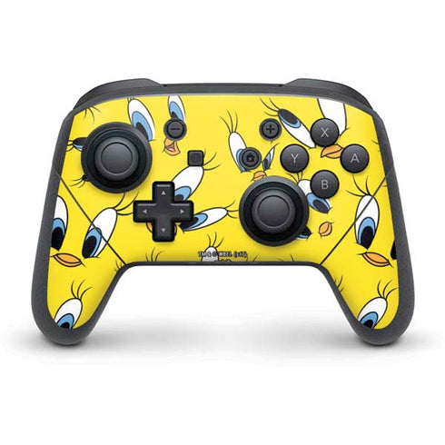 Looney Tunes Tweety Bird Super Sized Pattern Nintendo Skins