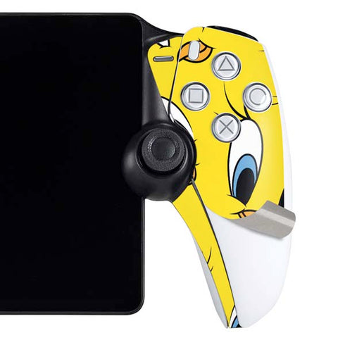 Looney Tunes Tweety Bird Super Sized Pattern PlayStation Portal Remote Player Skin