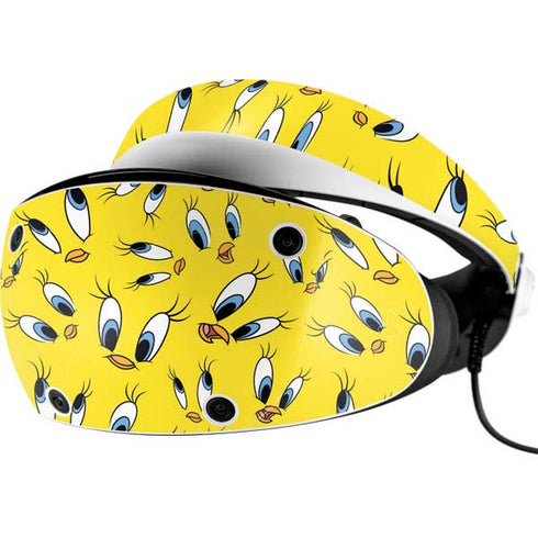 Looney Tunes Tweety Bird Super Sized Pattern PlayStation VR2 Skin