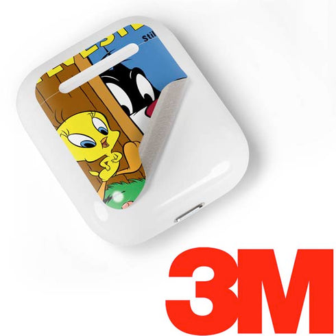 Looney Tunes Tweety Bird Sylvester Ten Cents Apple AirPods Skin