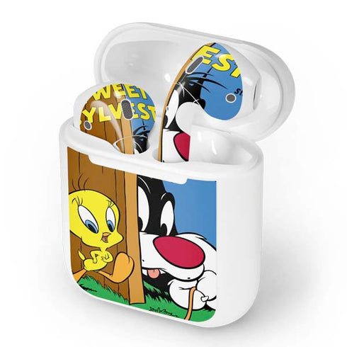 Looney Tunes Tweety Bird Sylvester Ten Cents Apple AirPods Skin