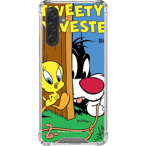 Looney Tunes Tweety Bird Sylvester Ten Cents Galaxy A17 Clear Case