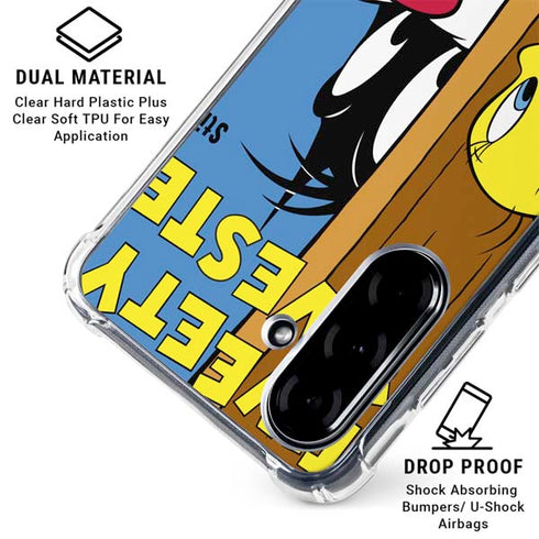 Looney Tunes Tweety Bird Sylvester Ten Cents Galaxy A36 5G Clear Case