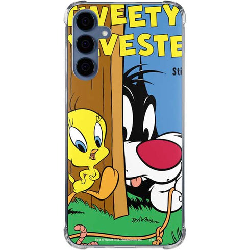 Looney Tunes Tweety Bird Sylvester Ten Cents Galaxy A55 5G Clear Case