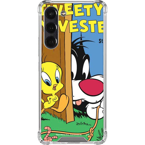 Looney Tunes Tweety Bird Sylvester Ten Cents Galaxy S24 FE Clear Case