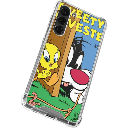 Looney Tunes Tweety Bird Sylvester Ten Cents Galaxy S24 FE Clear Case