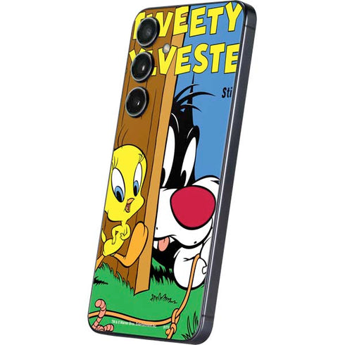 Looney Tunes Tweety Bird Sylvester Ten Cents Galaxy S24 Skin