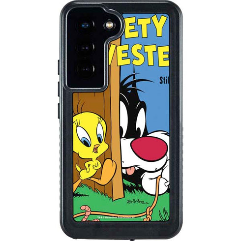 Looney Tunes Tweety Bird Sylvester Ten Cents Galaxy S24 Waterproof Case