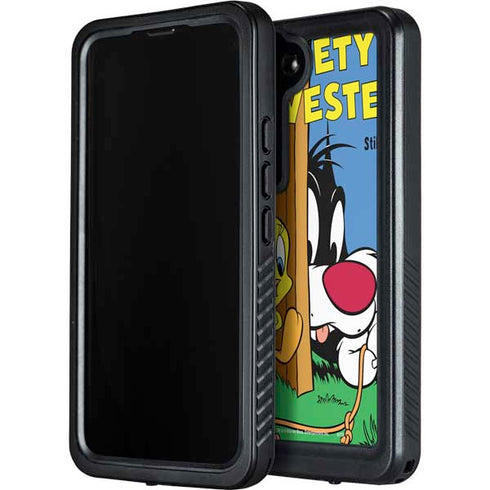 Looney Tunes Tweety Bird Sylvester Ten Cents Galaxy S24 Waterproof Case