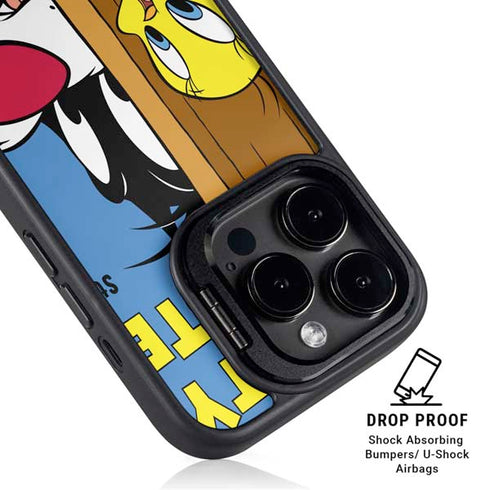 Looney Tunes Tweety Bird Sylvester Ten Cents iPhone 13 Pro Kickstand Case